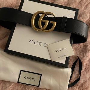 Gucci Marmont Wide Leather belt